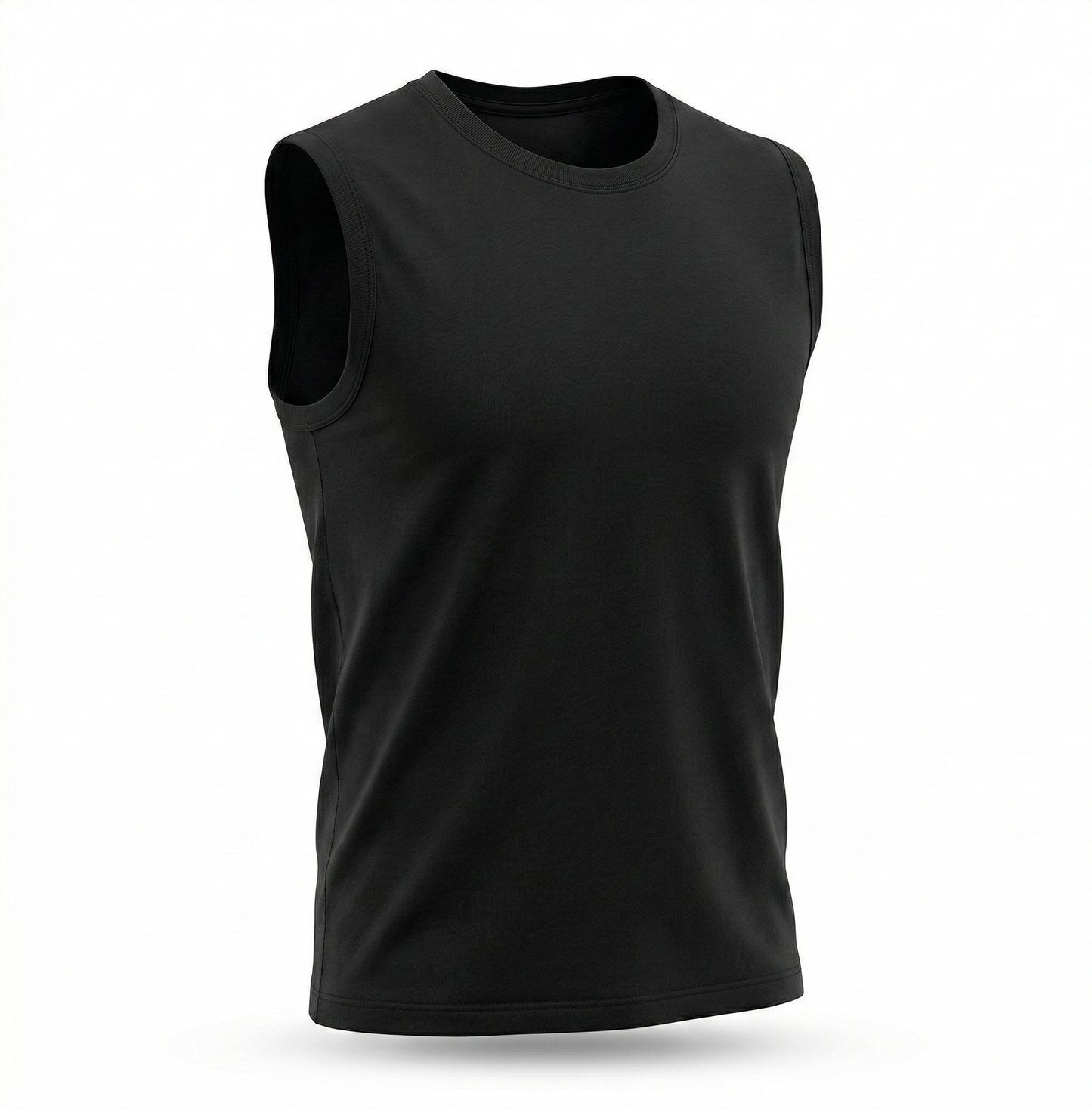 PLAIN SLEEVELESS T SHIRT