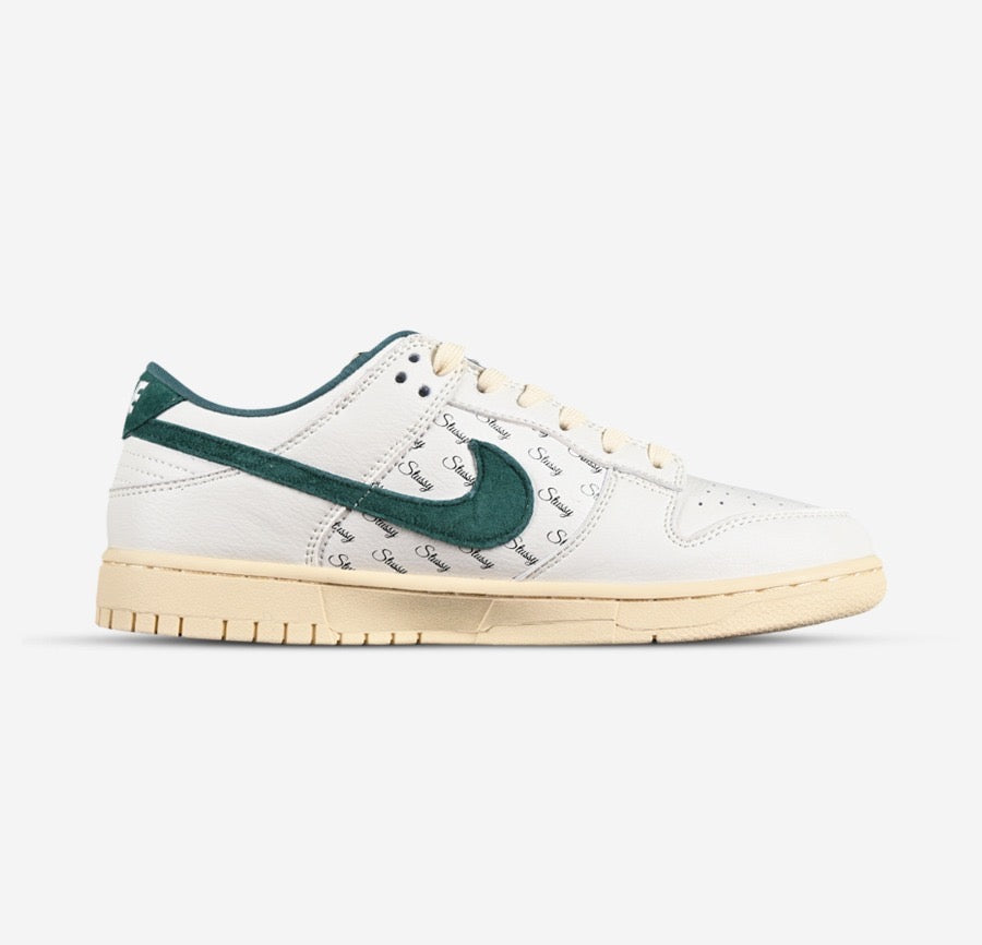 Nikee SB Dunk Stussy White Green DP