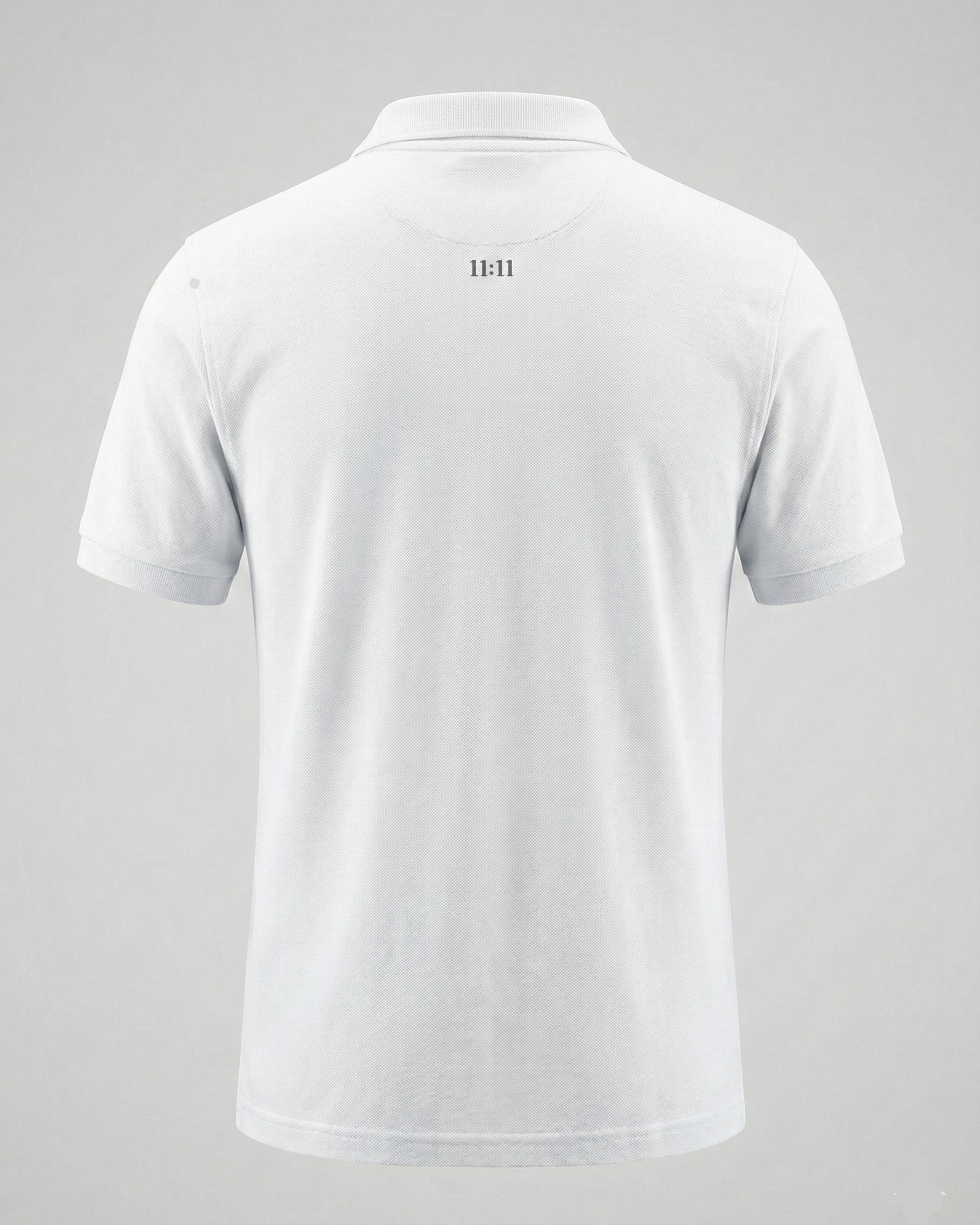THE 11 11 POLO TEE- PURE WHITE